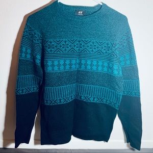 h&m green sweater